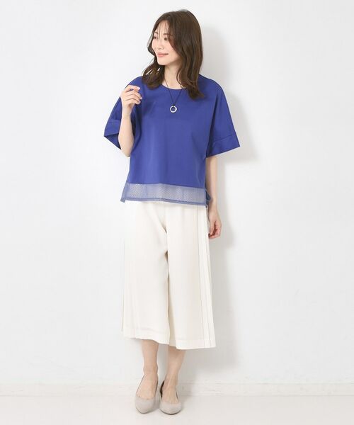 CORDIER / コルディア ショート・ハーフ・半端丈パンツ | 【S～4Lサイズ／セットアップ／手洗い可】ジョーゼットガウチョパンツ | 詳細9