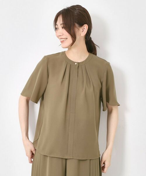 CORDIER / コルディア シャツ・ブラウス | 【M~4Lサイズ/セットアップ/手洗い可】ジョーゼットブラウス | 詳細11