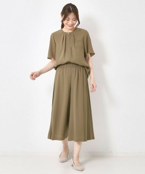 CORDIER / コルディア シャツ・ブラウス | 【M~4Lサイズ/セットアップ/手洗い可】ジョーゼットブラウス | 詳細13