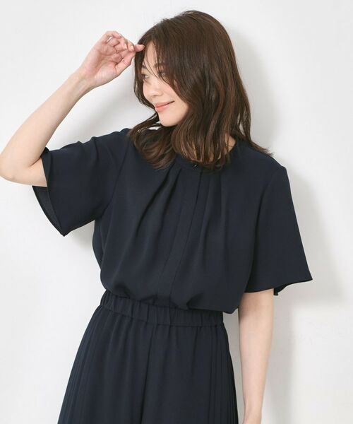 CORDIER / コルディア シャツ・ブラウス | 【M~4Lサイズ/セットアップ/手洗い可】ジョーゼットブラウス | 詳細15