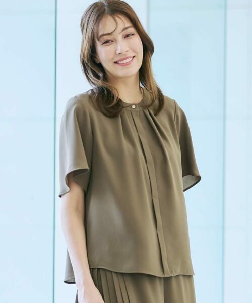 CORDIER / コルディア シャツ・ブラウス | 【M~4Lサイズ/セットアップ/手洗い可】ジョーゼットブラウス | 詳細24