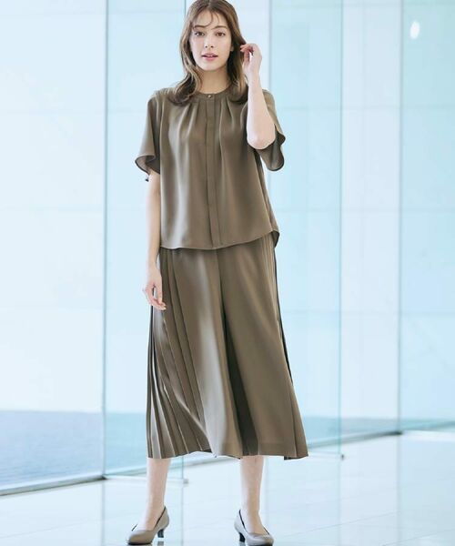 CORDIER / コルディア シャツ・ブラウス | 【M~4Lサイズ/セットアップ/手洗い可】ジョーゼットブラウス | 詳細25