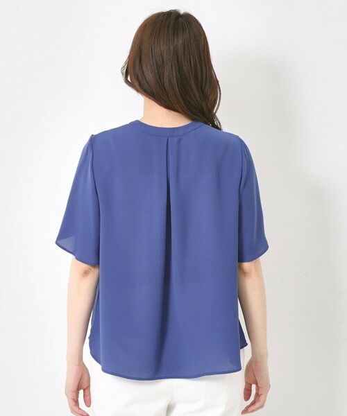 CORDIER / コルディア シャツ・ブラウス | 【M~4Lサイズ/セットアップ/手洗い可】ジョーゼットブラウス | 詳細3