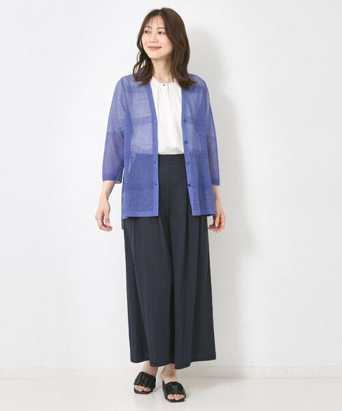 CORDIER / コルディア シャツ・ブラウス | 【M~4Lサイズ/セットアップ/手洗い可】ジョーゼットブラウス | 詳細8