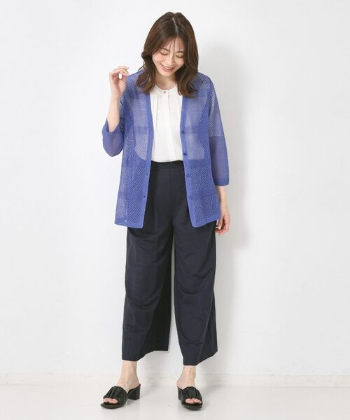 CORDIER / コルディア シャツ・ブラウス | 【M~4Lサイズ/セットアップ/手洗い可】ジョーゼットブラウス | 詳細9