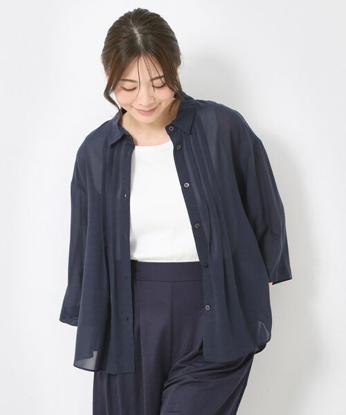 CORDIER / コルディア シャツ・ブラウス | 【M~4Lサイズ/洗える】シアードライシャツ | 詳細12