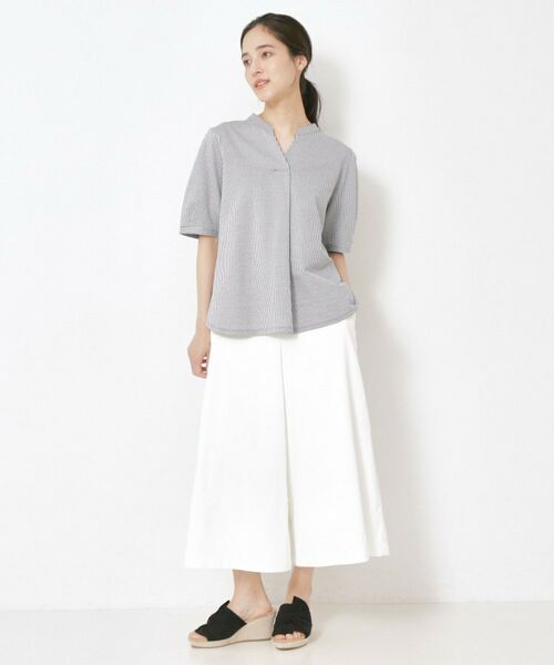 CORDIER / コルディア カットソー | 【洗える/一枚着でサマになる】サッカーストライプ プルオーバージャージ | 詳細17