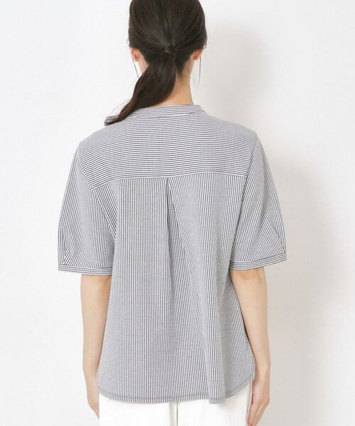 CORDIER / コルディア カットソー | 【洗える/一枚着でサマになる】サッカーストライプ プルオーバージャージ | 詳細3