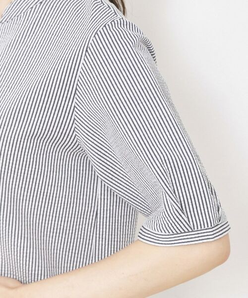 CORDIER / コルディア カットソー | 【洗える/一枚着でサマになる】サッカーストライプ プルオーバージャージ | 詳細5