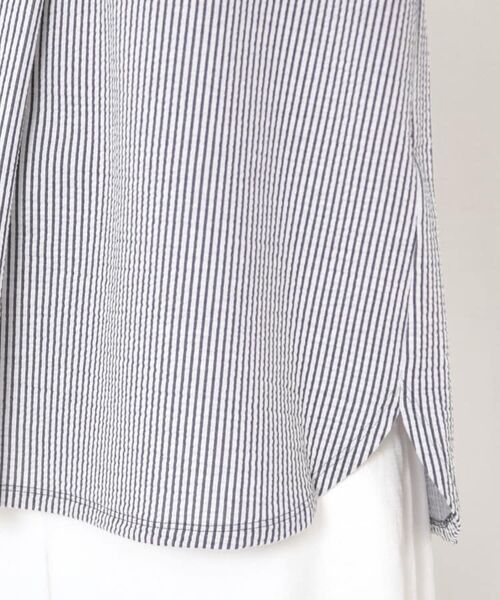 CORDIER / コルディア カットソー | 【洗える/一枚着でサマになる】サッカーストライプ プルオーバージャージ | 詳細6