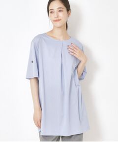 CORDIER / コルディア チュニック | 【洗える/袖丈変化】涼しく着映えるハイゲージストライプチュニック
