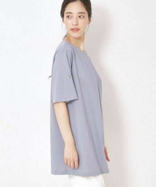 CORDIER / コルディア チュニック | 【洗える/袖丈変化】涼しく着映えるハイゲージストライプチュニック | 詳細17