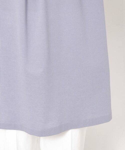 CORDIER / コルディア チュニック | 【洗える/袖丈変化】涼しく着映えるハイゲージストライプチュニック | 詳細6