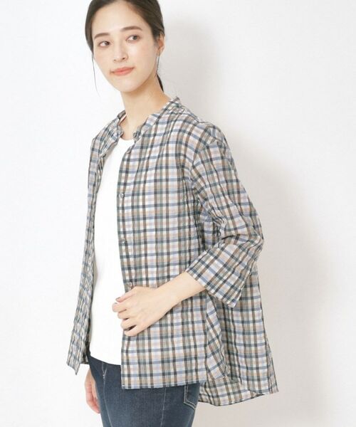 CORDIER / コルディア シャツ・ブラウス | 【洗える】涼し気サマーチェックシャツ | 詳細12