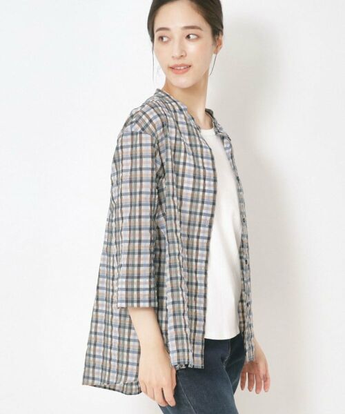 CORDIER / コルディア シャツ・ブラウス | 【洗える】涼し気サマーチェックシャツ | 詳細13