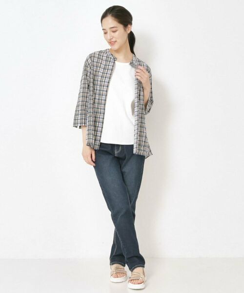 CORDIER / コルディア シャツ・ブラウス | 【洗える】涼し気サマーチェックシャツ | 詳細14