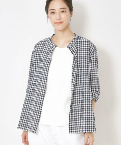 CORDIER / コルディア シャツ・ブラウス | 【洗える】涼し気サマーチェックシャツ | 詳細17