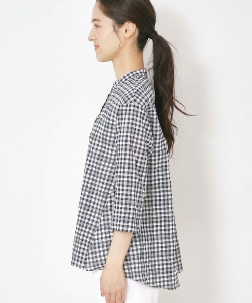 CORDIER / コルディア シャツ・ブラウス | 【洗える】涼し気サマーチェックシャツ | 詳細2