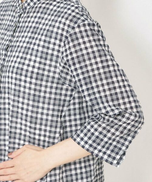 CORDIER / コルディア シャツ・ブラウス | 【洗える】涼し気サマーチェックシャツ | 詳細5