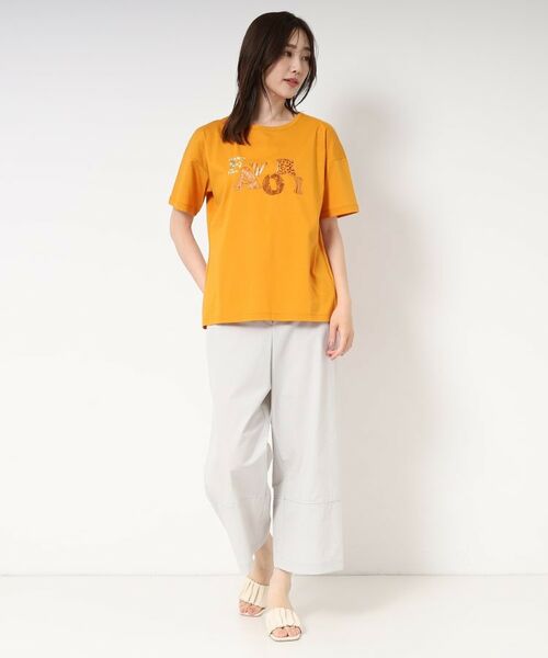 CORDIER / コルディア Tシャツ | 【M～4Lサイズ】刺繍＆スパンコール ロゴデザインTシャツ | 詳細13