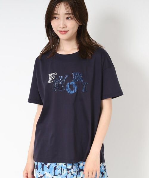 CORDIER / コルディア Tシャツ | 【M～4Lサイズ】刺繍＆スパンコール ロゴデザインTシャツ | 詳細15