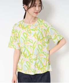 CORDIER / コルディア Tシャツ | 【M～4Lサイズ】カラーリーフプリントプルオーバージャージ