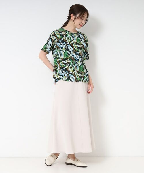 CORDIER / コルディア Tシャツ | 【M~4Lサイズ】カラーリーフプリントプルオーバージャージ | 詳細13