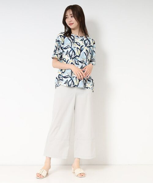 CORDIER / コルディア Tシャツ | 【M~4Lサイズ】カラーリーフプリントプルオーバージャージ | 詳細17