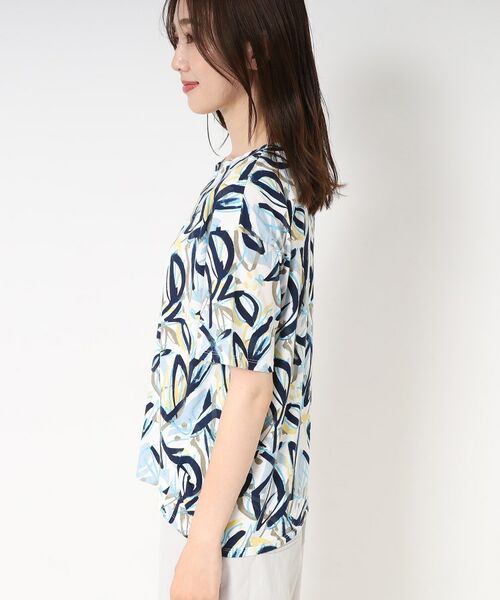 CORDIER / コルディア Tシャツ | 【M~4Lサイズ】カラーリーフプリントプルオーバージャージ | 詳細2