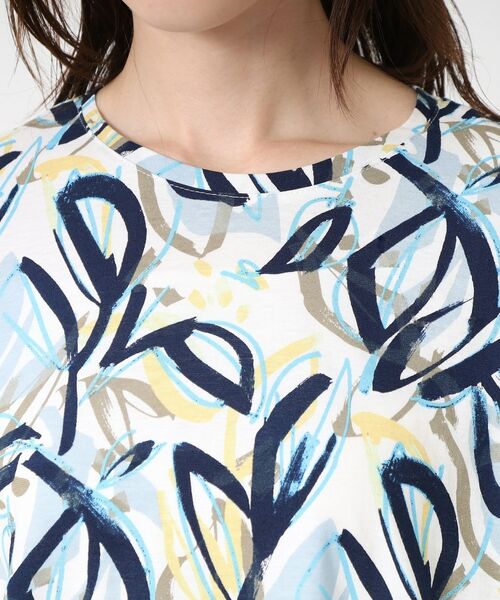 CORDIER / コルディア Tシャツ | 【M~4Lサイズ】カラーリーフプリントプルオーバージャージ | 詳細4