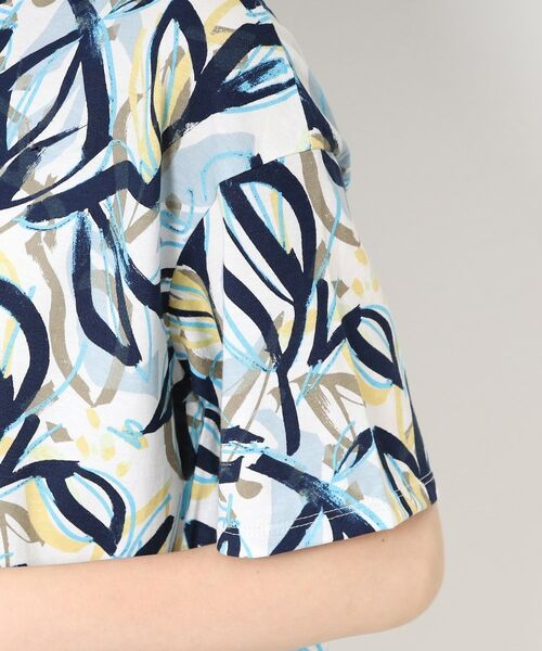 CORDIER / コルディア Tシャツ | 【M~4Lサイズ】カラーリーフプリントプルオーバージャージ | 詳細5