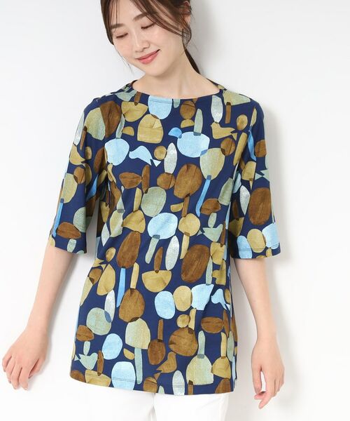 CORDIER / コルディア チュニック | 【M~4Lサイズ】フォレットプリントチュニック | 詳細11