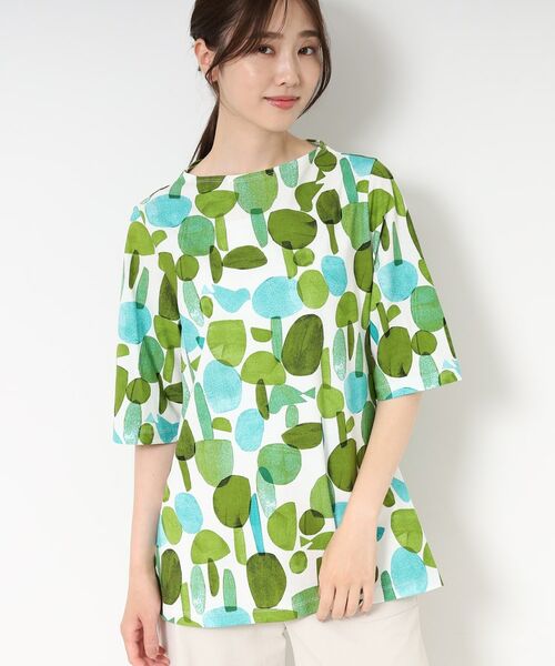CORDIER / コルディア チュニック | 【M~4Lサイズ】フォレットプリントチュニック | 詳細8