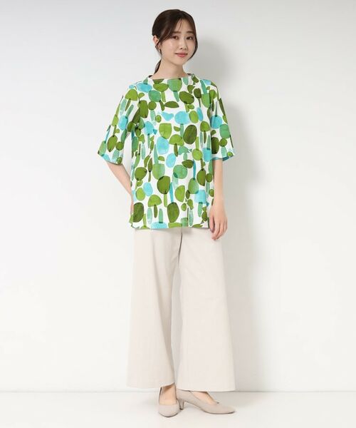 CORDIER / コルディア チュニック | 【M~4Lサイズ】フォレットプリントチュニック | 詳細9