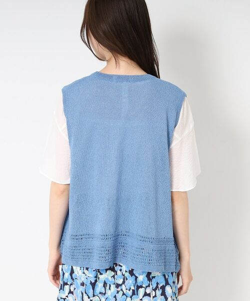 CORDIER / コルディア ベスト | 【和紙混素材/洗える】TSUMUGIニットベスト | 詳細3