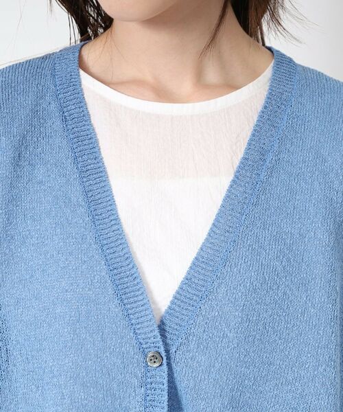 CORDIER / コルディア ベスト | 【和紙混素材/洗える】TSUMUGIニットベスト | 詳細4