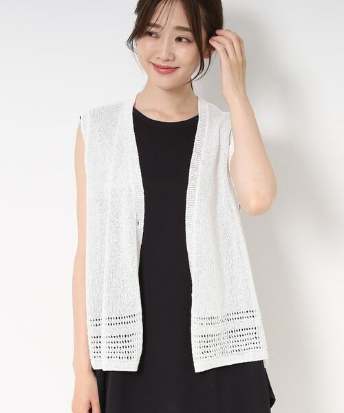 CORDIER / コルディア ベスト | 【和紙混素材/洗える】TSUMUGIニットベスト | 詳細7