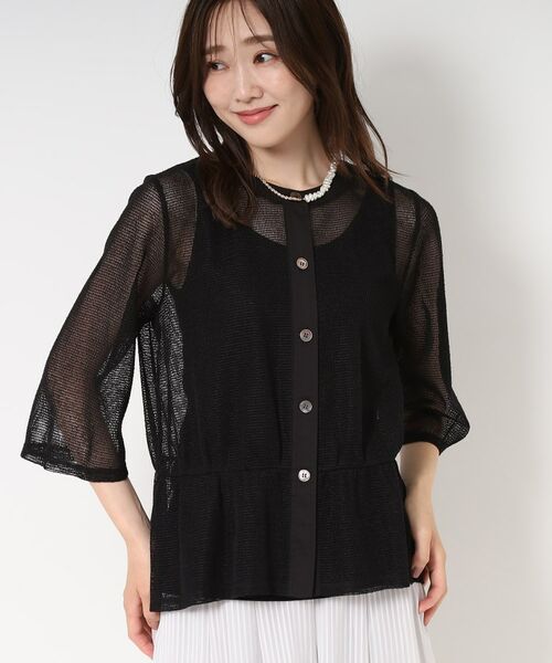 CORDIER / コルディア ノーカラージャケット | 【洗える】ドライメッシュジャケット | 詳細8