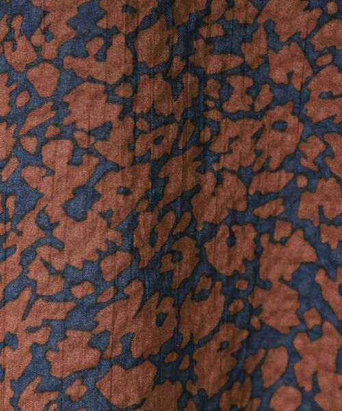 CORDIER / コルディア ミニ丈・ひざ丈ワンピース | 【M~4Lサイズ/洗える】ナチュラルウェーブプリントシャツワンピース | 詳細10