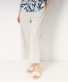 CORDIER / コルディア ショート・ハーフ・半端丈パンツ | 【接触冷感/ストレッチ/洗える】ステッチデザインストレートパンツ