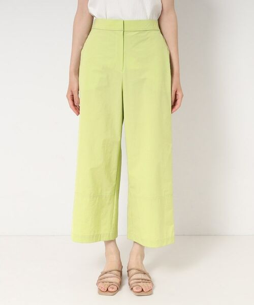 CORDIER / コルディア ショート・ハーフ・半端丈パンツ | 【接触冷感/ストレッチ/洗える】ステッチデザインストレートパンツ | 詳細1