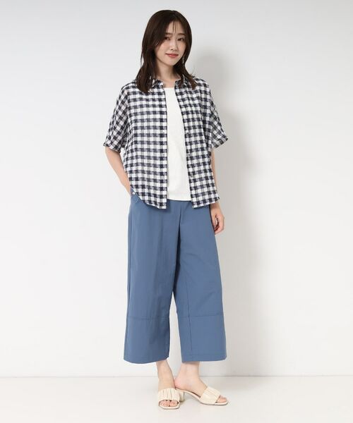 CORDIER / コルディア ショート・ハーフ・半端丈パンツ | 【接触冷感/ストレッチ/洗える】ステッチデザインストレートパンツ | 詳細13