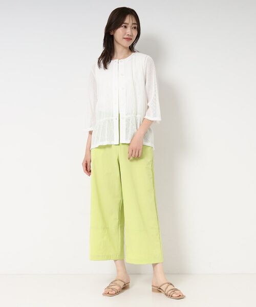 CORDIER / コルディア ショート・ハーフ・半端丈パンツ | 【接触冷感/ストレッチ/洗える】ステッチデザインストレートパンツ | 詳細17