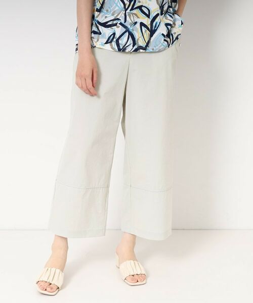 CORDIER / コルディア ショート・ハーフ・半端丈パンツ | 【接触冷感/ストレッチ/洗える】ステッチデザインストレートパンツ | 詳細8