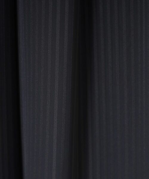 CORDIER / コルディア ショート・ハーフ・半端丈パンツ | 【S～4Lサイズ/セットアップ/洗える】艶サテンストライプ ガウチョパンツ | 詳細14