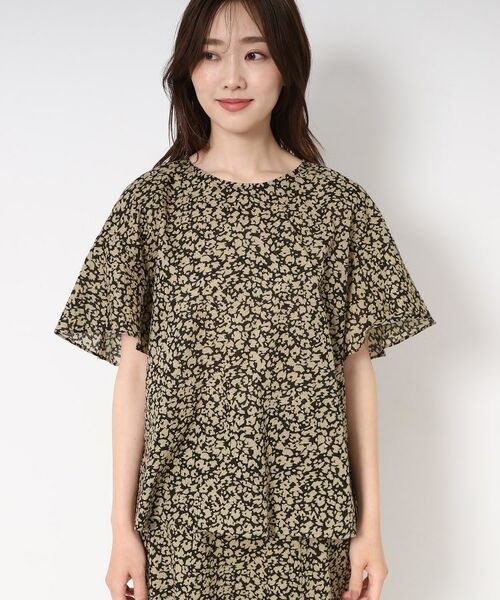 CORDIER / コルディア シャツ・ブラウス | 【M～4Lサイズ/セットアップ/洗える】ミラクルウェーブ フェミニンブラウス | 詳細1