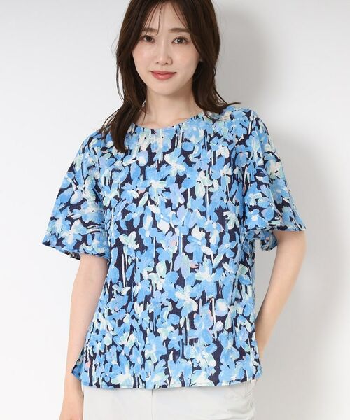 CORDIER / コルディア シャツ・ブラウス | 【M～4Lサイズ/セットアップ/洗える】ミラクルウェーブ フェミニンブラウス | 詳細15