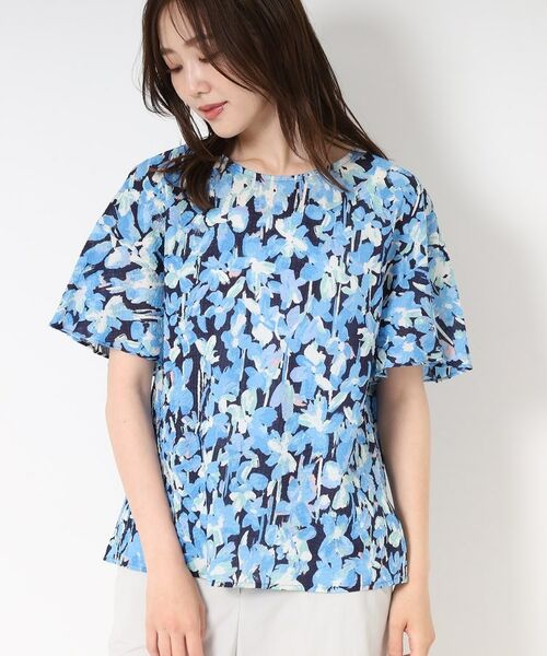 CORDIER / コルディア シャツ・ブラウス | 【M～4Lサイズ/セットアップ/洗える】ミラクルウェーブ フェミニンブラウス | 詳細16