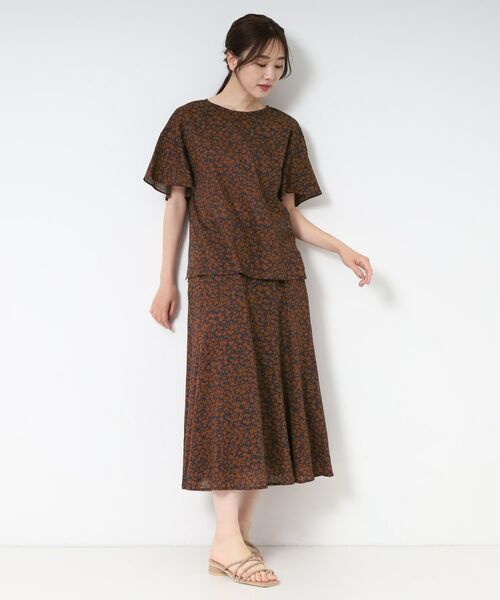CORDIER / コルディア 【M〜4Lサイズ/セットアップ/洗える】ミラクルウェーブ フェミニンブラウス M～4Lサイズ/セットアップ/洗える】ミラクルウェーブ フェミニン
