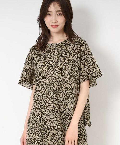 CORDIER / コルディア シャツ・ブラウス | 【M～4Lサイズ/セットアップ/洗える】ミラクルウェーブ フェミニンブラウス | 詳細23